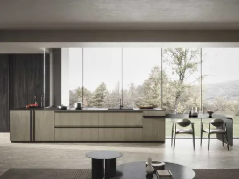 Cucina Moderna Riga con penisola di Dibiesse