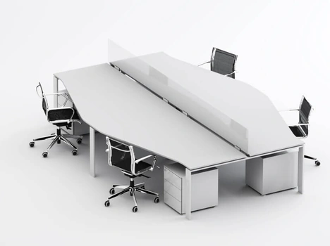 Scrivania operativa SM2573 di Zalf