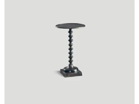 Tavolino DB004403 alluminio fumo lucidato a mano di Dialma Brown