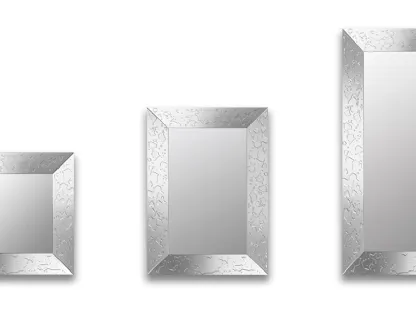 Specchio di design effetto gocce d'acquain resina Gocce di Riflessi