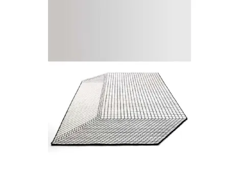Tappeto con vello uniforme su tutta la superficie realizzato in 100% lana neozelandese Quaderna 150 di Zanotta