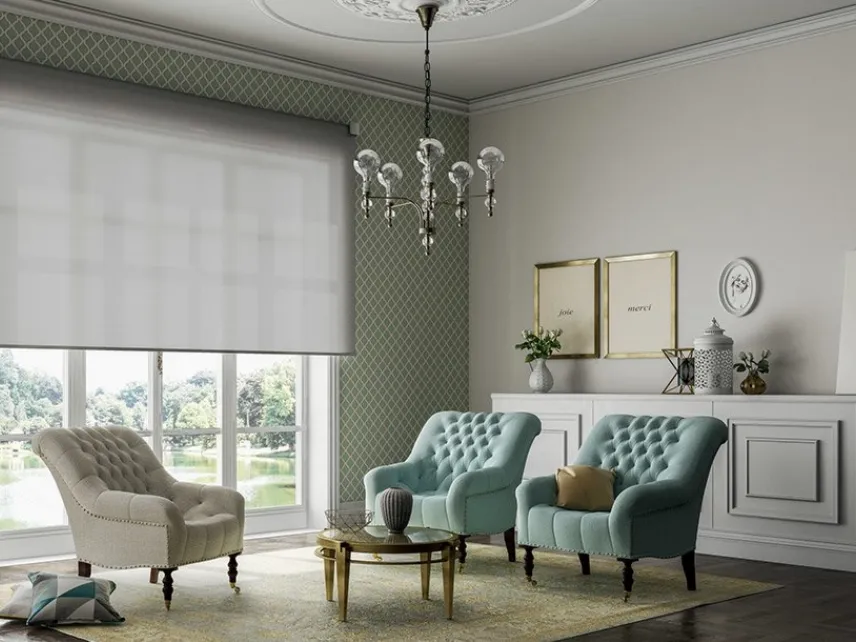 Tenda a rullo di design ideale per schermare anche grandi vetrate Roll Otto di Tao
