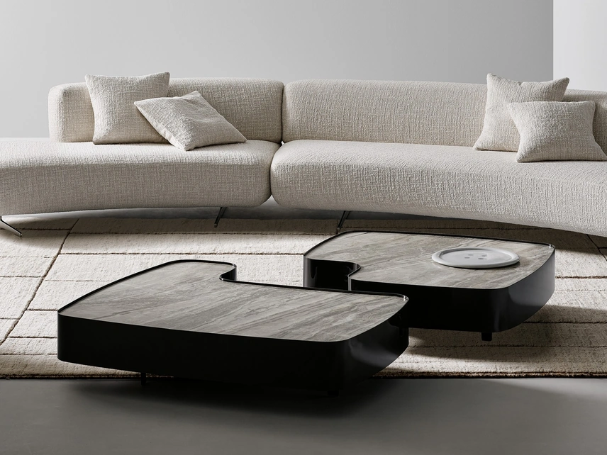 Tavolino Aspen con top in ceramica di Bonaldo