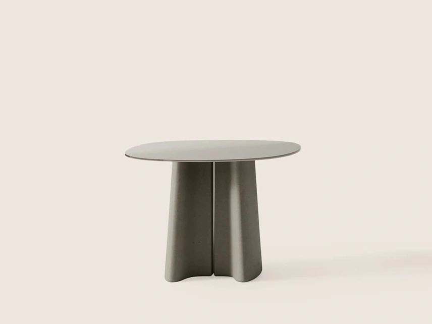 Tavolino Tara in vetro e cemento di Flexform