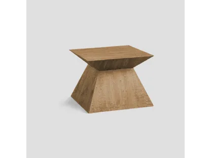 Tavolino Tronco realizzato in legno massello di Conifera lavorato a mano di Dialma Brown