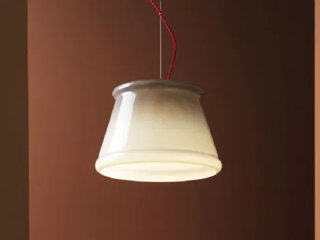 Lampada a sospensione in vetro Ivette di Fabbian