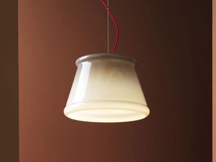 Lampada a sospensione in vetro Ivette di Fabbian
