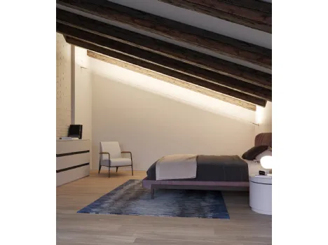 Lampada a nastro luminoso con snodi modulari Metro di Fabbian