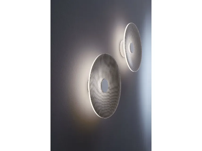 Lampada con disco in plexiglass metallizzato Spin Bo di Fabbian