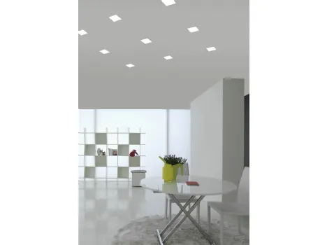 Lampada a faretti quadri in termoplastico e metallo Tools di Fabbian