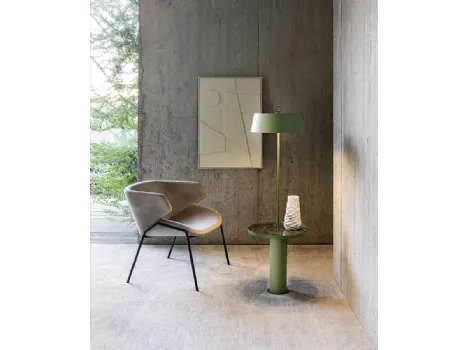 Lampada da terra Totò in metallo verniciato di Riflessi