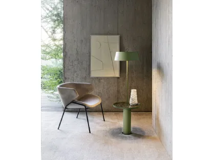 Lampada da terra Totò in metallo verniciato di Riflessi