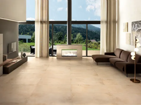 Piastrelle che ricordano la pietra calcarea della Baviera Aurum Stone di Tagina
