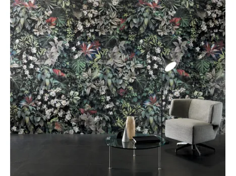Piastrelle decorative di design in gres porcellanato ad effetto tapezzeria Decors di Tagina