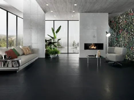 Piastrelle con effetto pietra bianca effetto velvet e nera naturale Pietra di Luna di Tagina