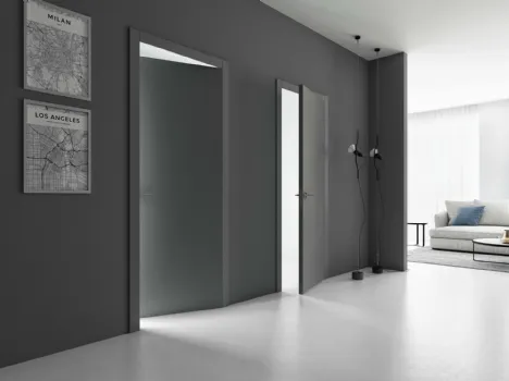 Porta per interni battente in laccato opaco Linea di Movi
