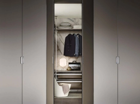 Armadio Cover Freestanding Grigio Ombra di Rimadesio