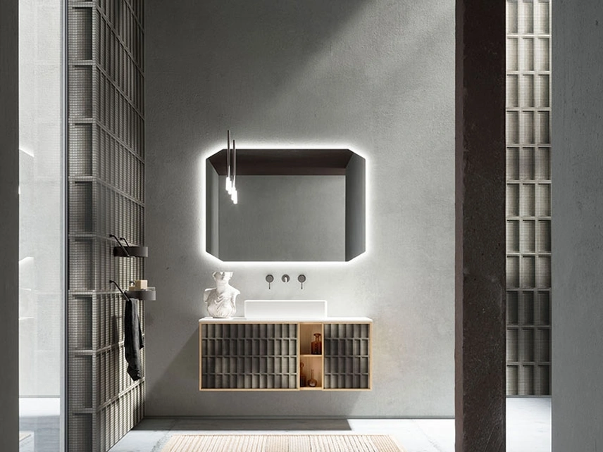 Mobile da Bagno in Rovere Des Evolution Natural 01 di Cerasa
