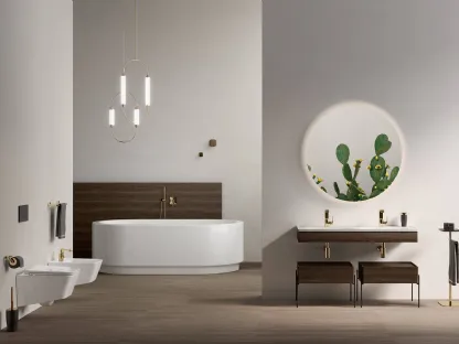Mobile da Bagno in legno con vasca Equal Vitra bagno