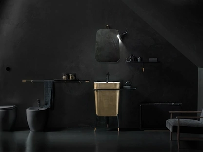 Lavabo Free 04 in tinta Metallico Bronzo di Cerasa