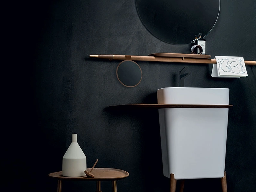 Lavabo Free 01 in Marmoresina Bianca di Cerasa