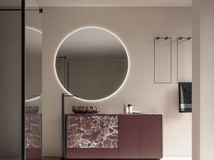 Mobile da Bagno Honey 01 in laccato e resina di Cerasa