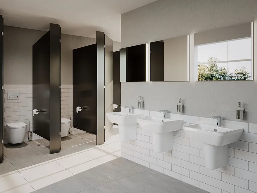 Sanitari e lavabi da bagno in ceramica Interga 01 di Vitra bagno