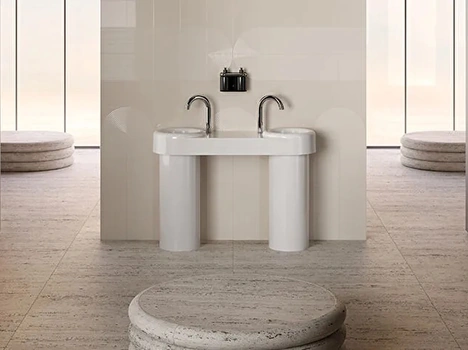 Lavabo doppio Liquid 02 di Vitra bagno