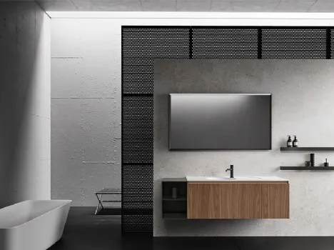 Mobile da Bagno NNerolab in Noce Canaletto di Cerasa