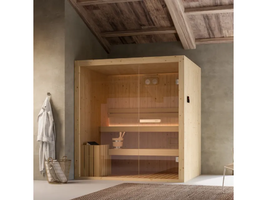 Sauna Finlandese Nuvola Open di Glass