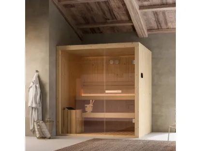 Sauna Finlandese Nuvola Open di Glass