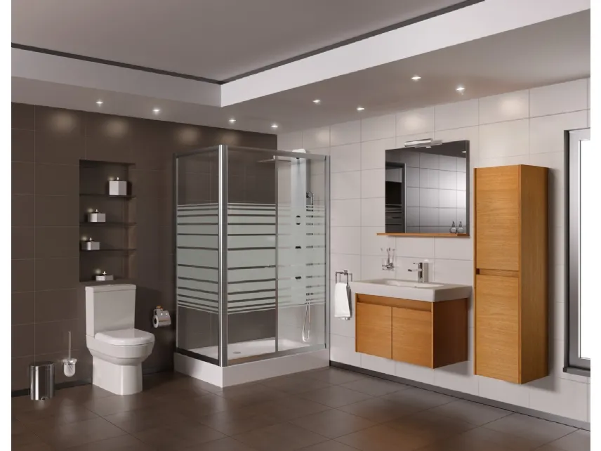 Mobile da Bagno S50 01 finitura effetto legno di Vitra bagno