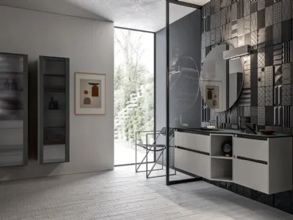 Mobile da Bagno Segno in Grigio Dorian di Cerasa