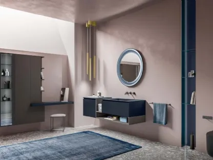 Mobile da Bagno Segno in laccato opaco a campione di Cerasa