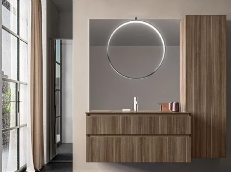 Mobile da Bagno Segno in nobilitato Eucalipto di Cerasa
