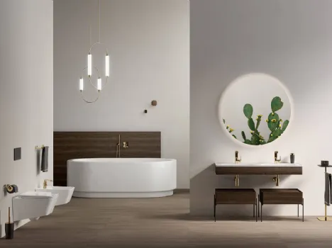 Mobile da Bagno a terra Equal finitura effetto legno di Vitra bagno