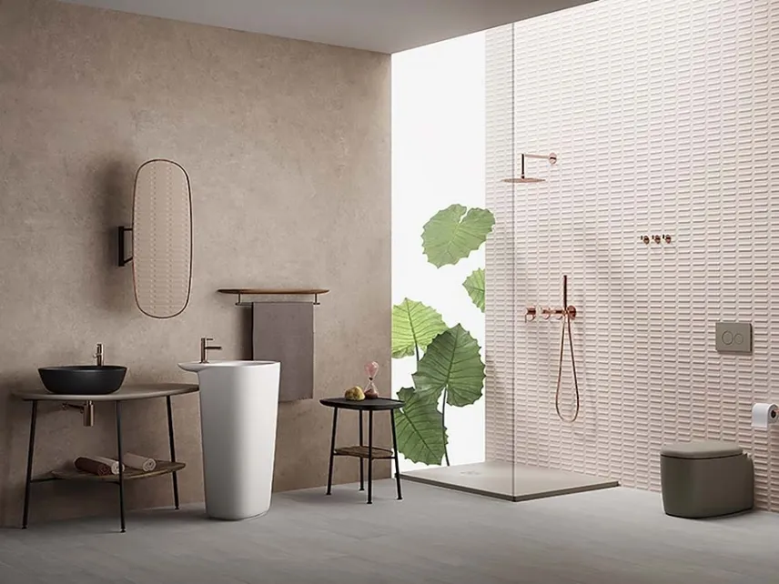 Mobile da Bagno a terra Plural in melaminico e metallo di Vitra bagno