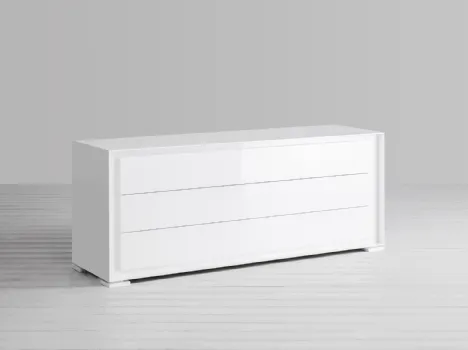 Comò Privacy in laccato Bianco opaco di Capo d'Opera