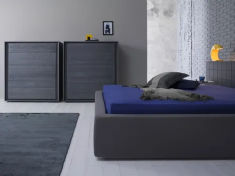 Cassettiere Notte Privacy finitura Abete Carbone di Capo d'Opera