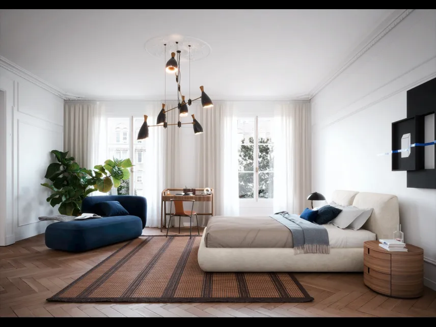 Comodino in legno Vesta di Novamobili