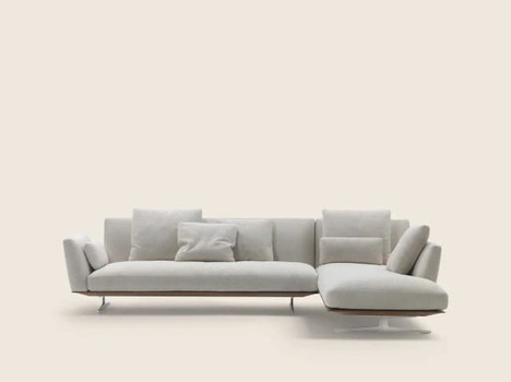 Divano con penisola Evergreen di Flexform