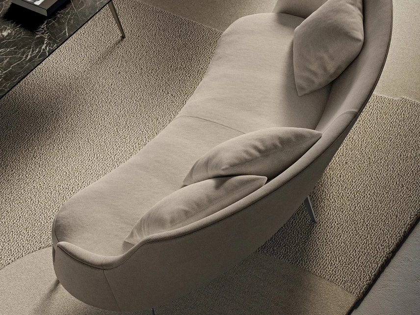 Divano lineare Guscio di Flexform