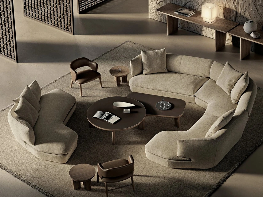 Salotto in tessuto Quincy di Flexform