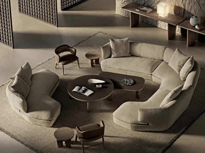 Salotto in tessuto Quincy di Flexform