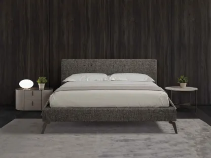 Letto matrimoniale moderno in tessuto Collins di Conte