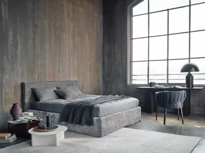 Letto Linea in tessuto di Gervasoni