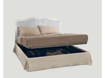 Letto sommier contenitore Thalna in tessuto di Dialma Brown