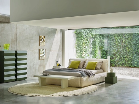 Letto con box contenitore Za:Za Bed di Zanotta