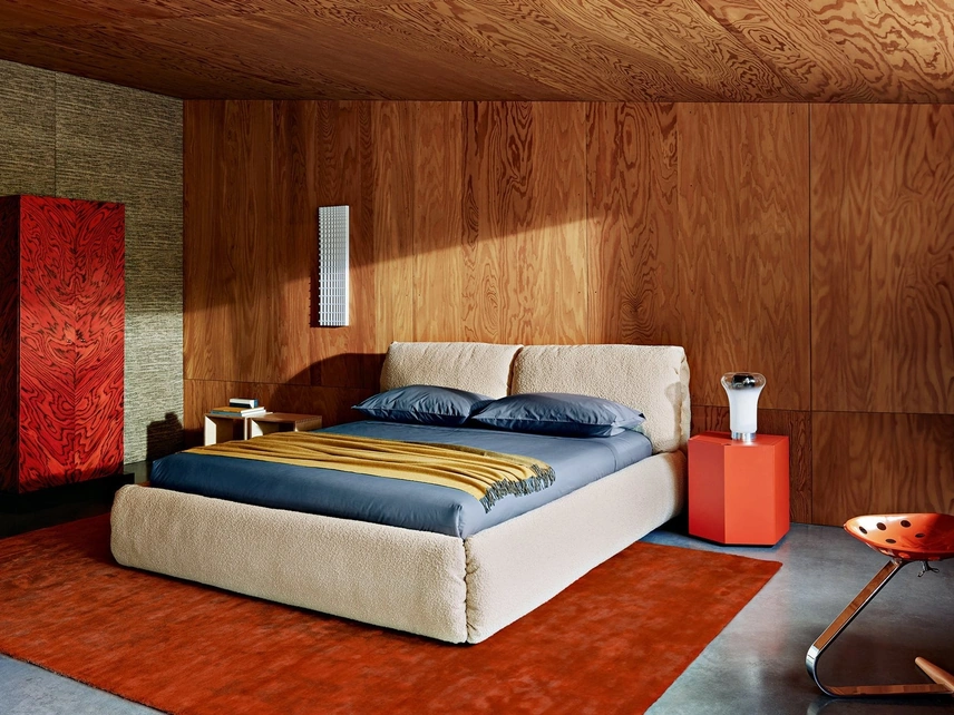 Letto con box contenitore Za:Za Bed di Zanotta