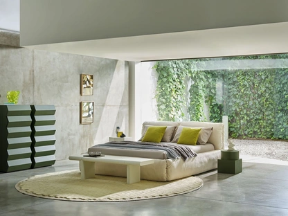 Letto con box contenitore Za:Za Bed di Zanotta
